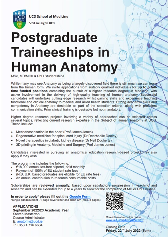 AnatomyPostgradTraineeshipsJuly 22